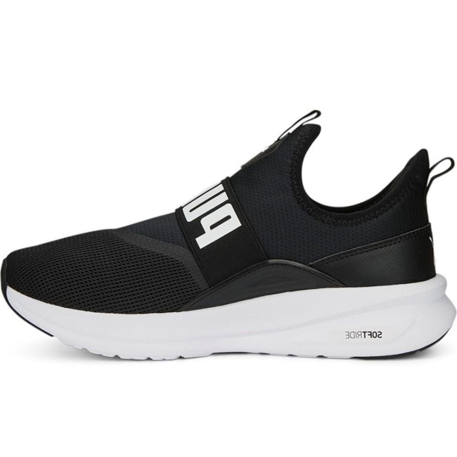 Men Puma Puma | Puma Softride Enzo Evo Slip-On - Black / White