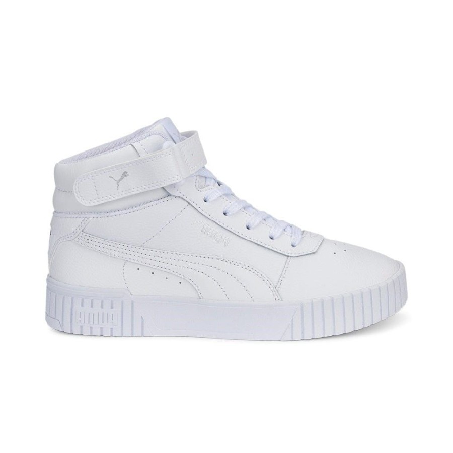 Women Puma Puma | Puma Womens Carina 2.0 Mid - White