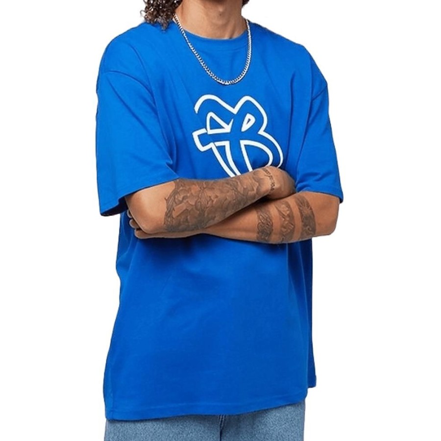 Men FUBU Tees | Fubu Classic Logo Tee - Cobalt Blue