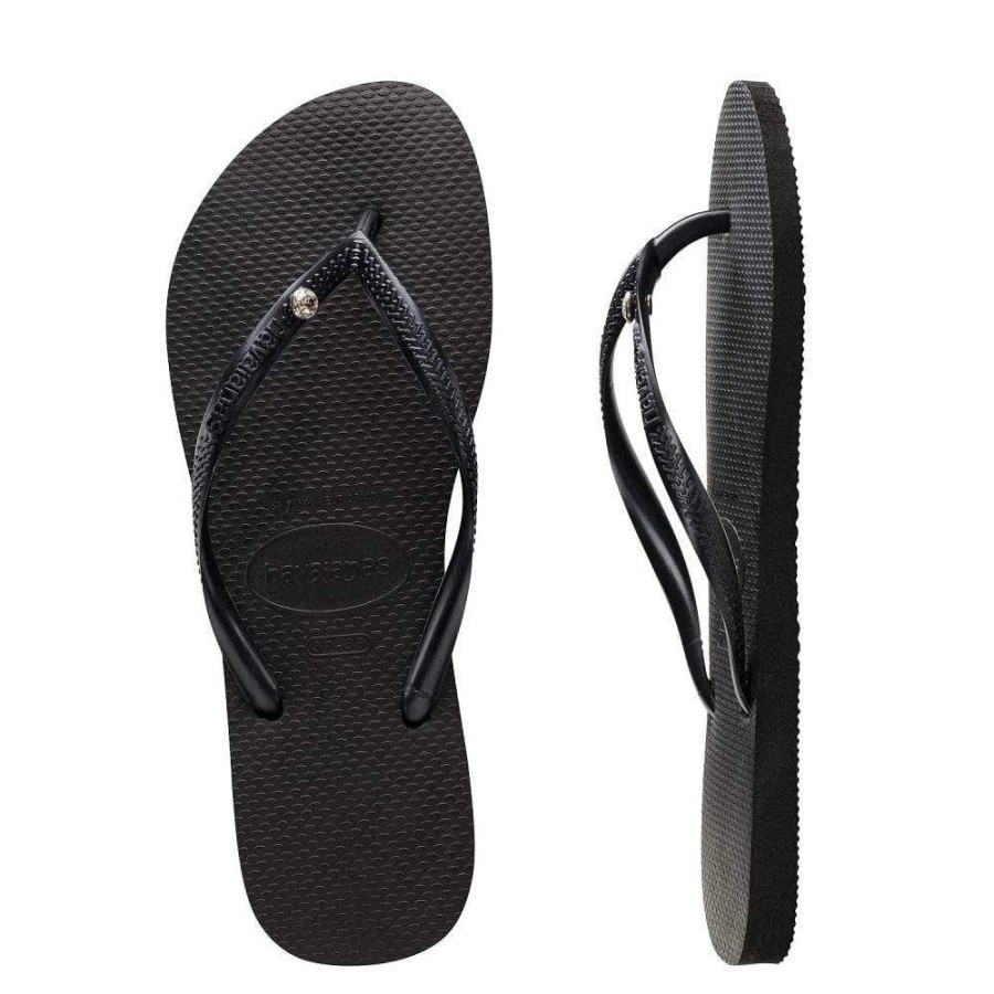 Men Havaianas Havaianas | Havaianas Slim Crystal Womens - Black