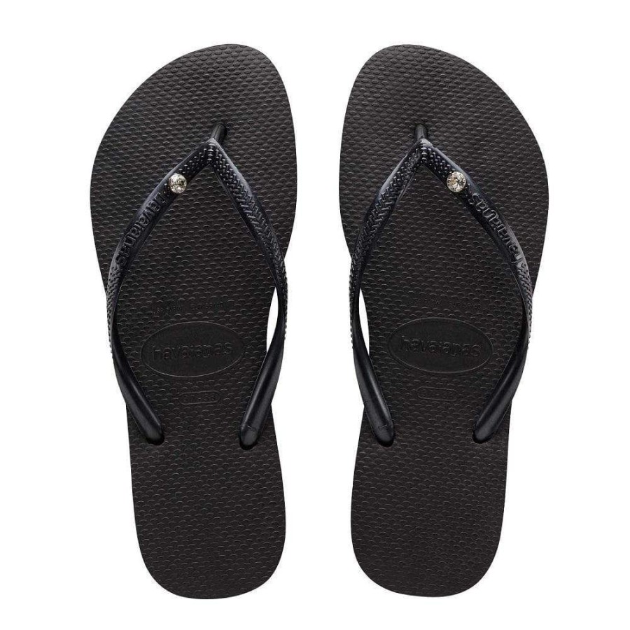 Men Havaianas Havaianas | Havaianas Slim Crystal Womens - Black