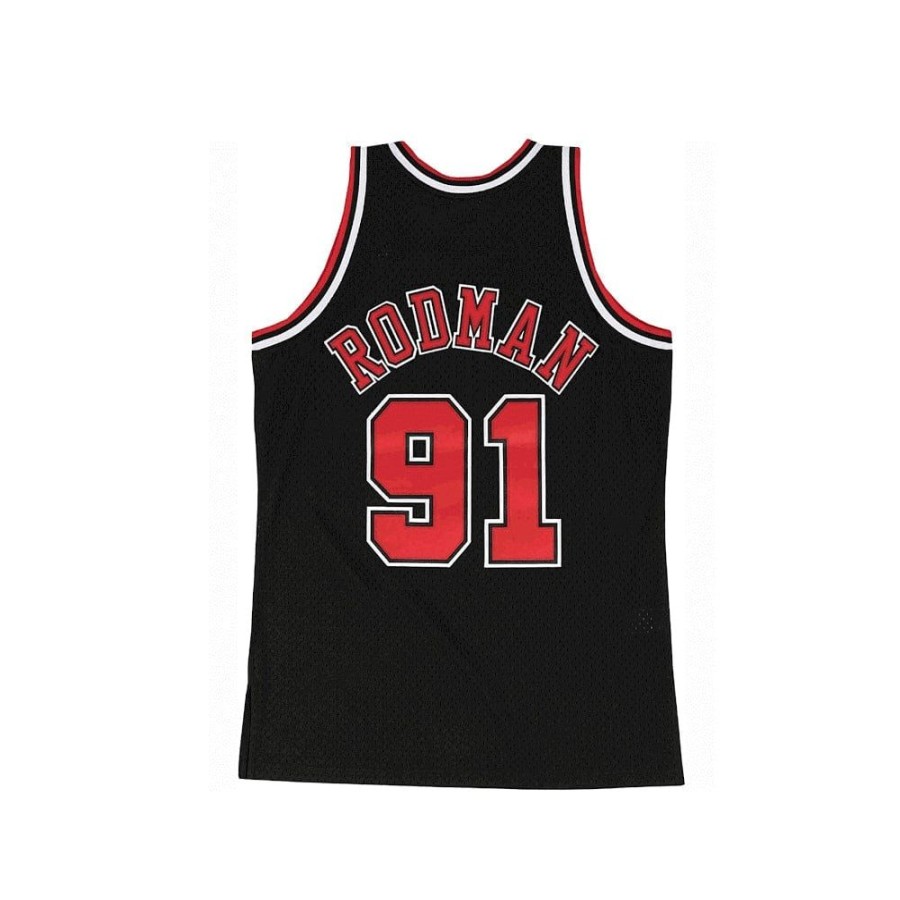 Kids Mitchell u0026 Ness Kids | Mitchell & Ness Youth Swingman Jersey Chicago Bulls Dennis Rodman Alt 97/98 - Black