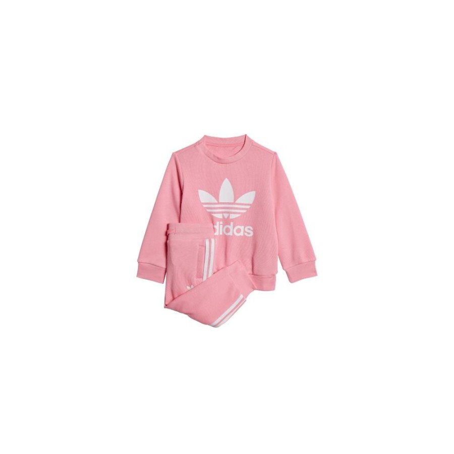 Kids Adidas Infants | Adidas Infants Adicolor Crew Set - Bliss Pink