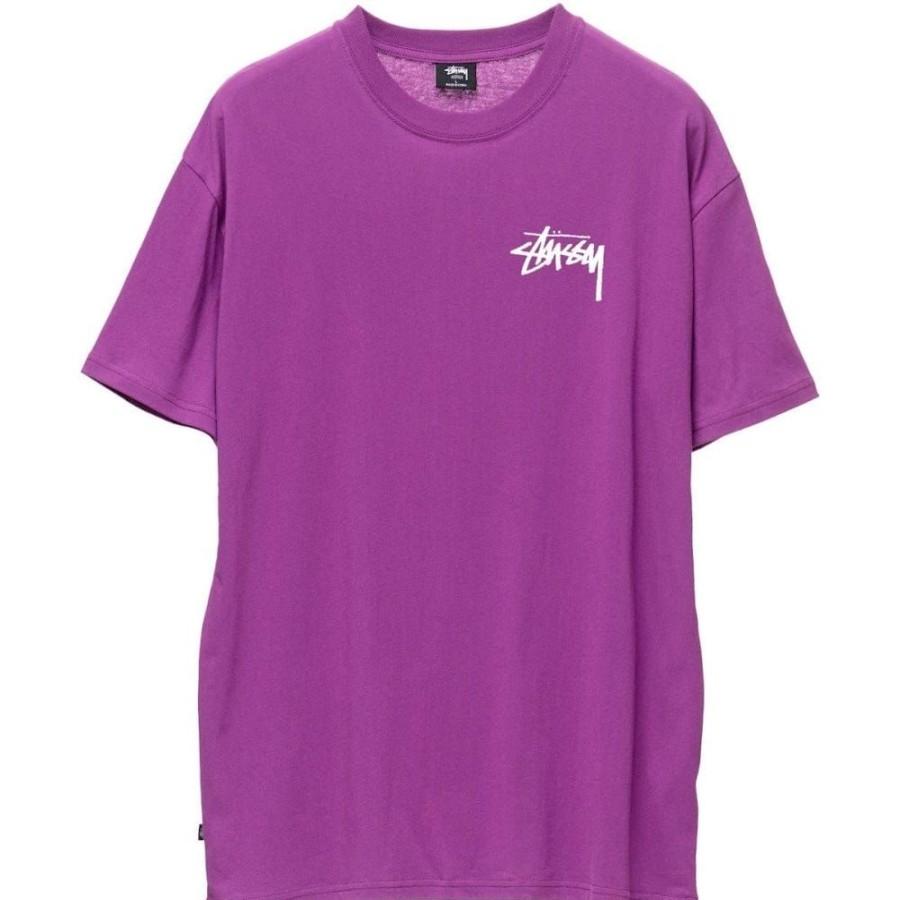 Men Stussy Tees | Stussy Big Stock Tee - Purple