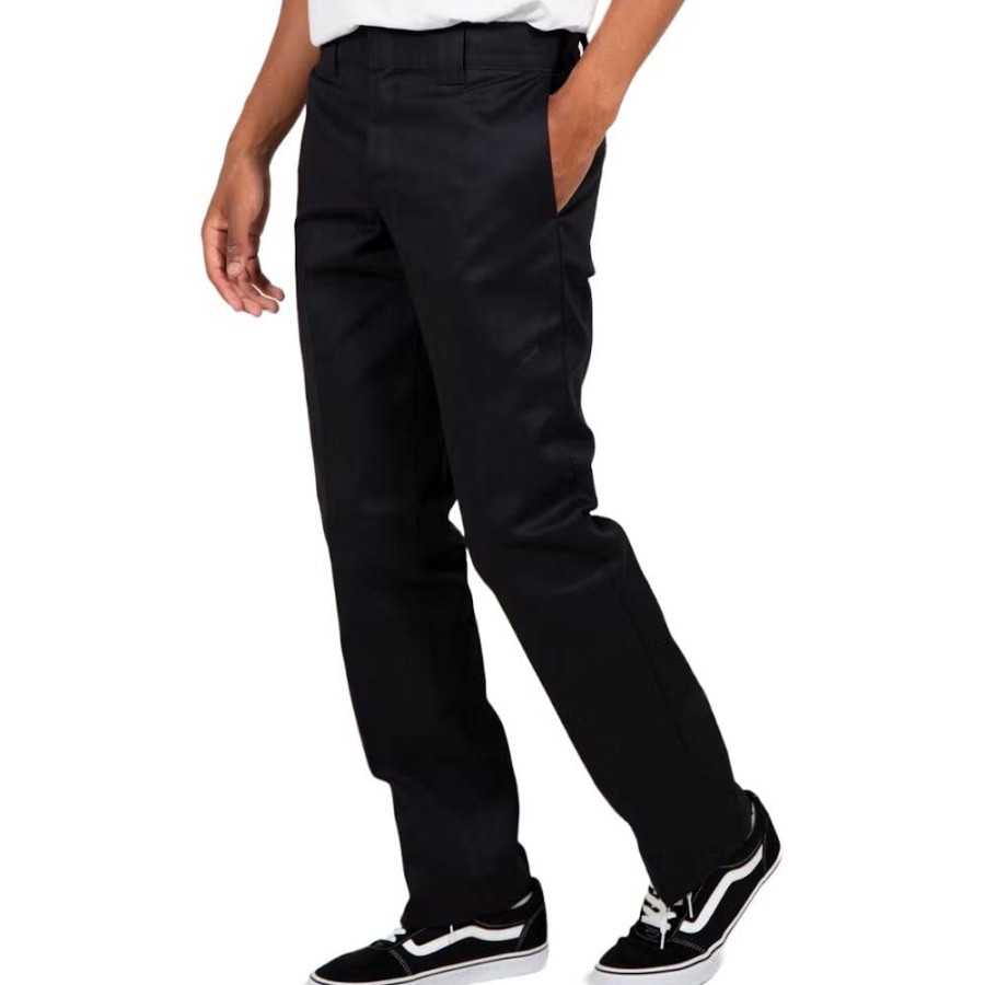 Men Dickies Pants & Jeans | Dickies Wp873 Slim Straight Fit Work Pant - Black