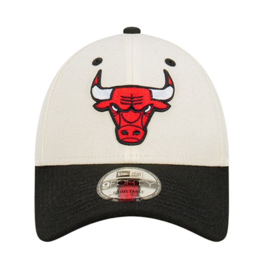 Men New Era Nba Hats | New Era 9Forty Champs Snapback Chicago Bulls - Chrome White / Black