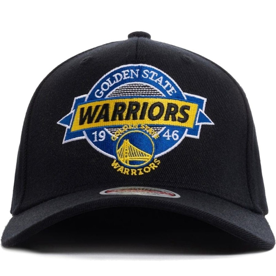 Men Mitchell u0026 Ness Nba Hats | Mitchell & Ness Point Guard Classic Red Snapback Golden State Warriors - Black