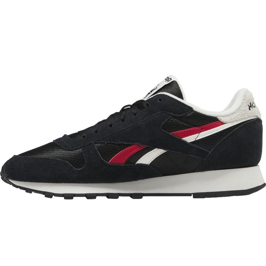 Men Reebok Reebok | Reebok Classic Leather - Black / Chalk / Red