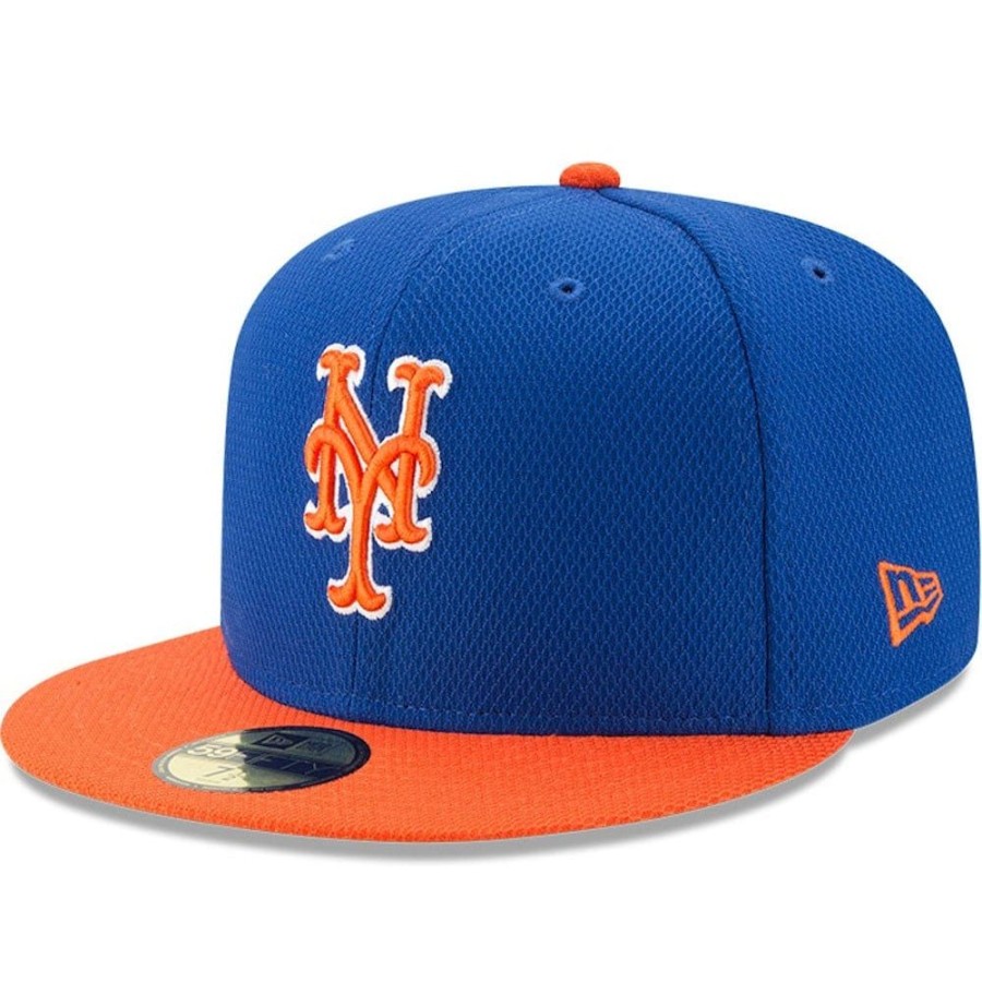 Men New Era Fitted | New Era 59Fifty Diamond Era Fitted Cap New York Mets - Blue / Orange