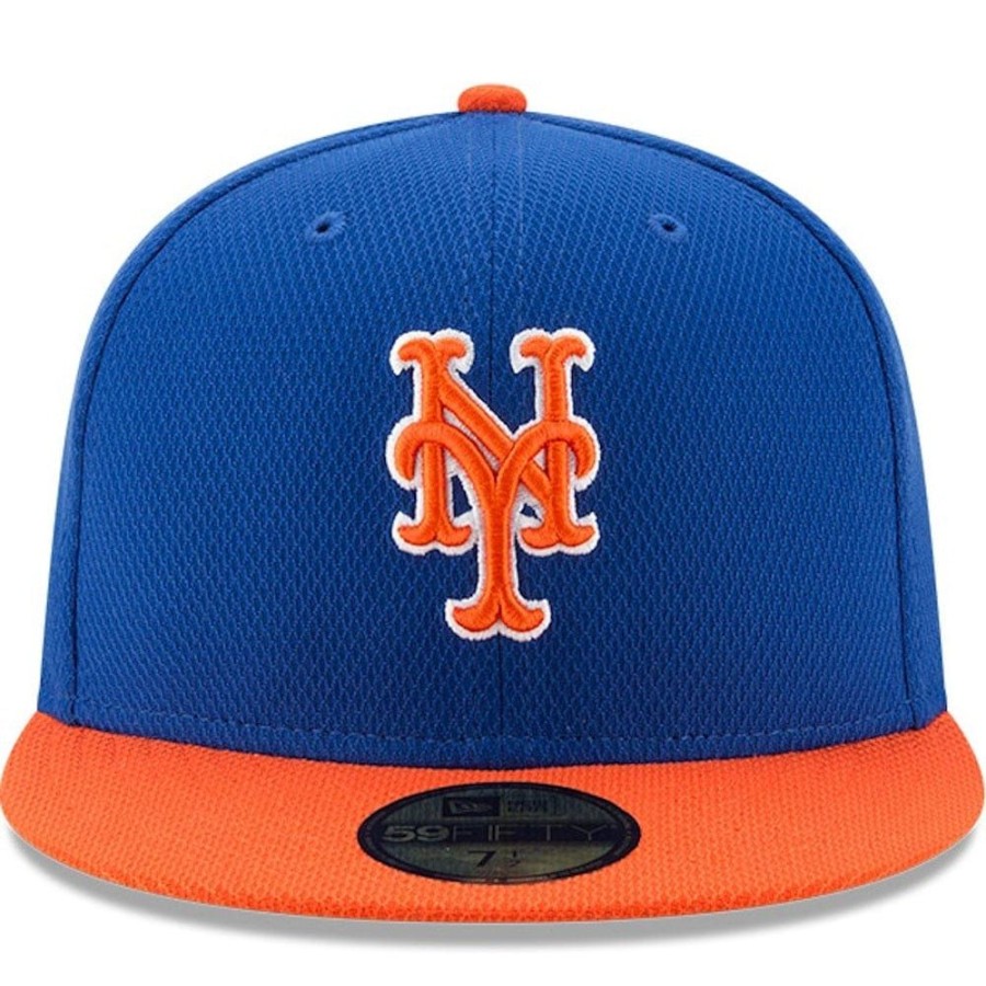 Men New Era Fitted | New Era 59Fifty Diamond Era Fitted Cap New York Mets - Blue / Orange