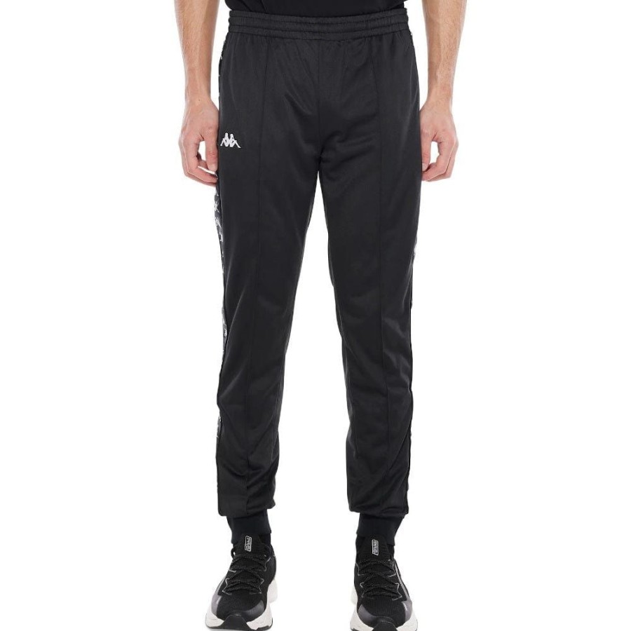 Men Kappa Pants & Jeans | Kappa Banda Rastoria Slim Track Pant - Black / White