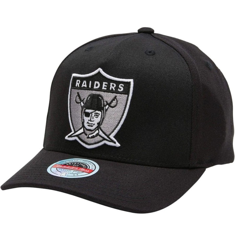 Men Mitchell u0026 Ness Nfl Hats | Mitchell & Ness Wide Receiver Classic Redline Stretch Snapback Las Vegas Raiders - Black