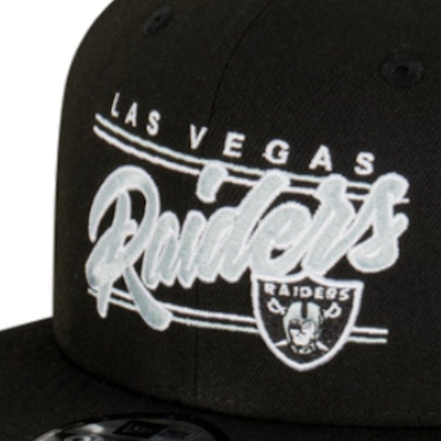 Men New Era Nfl Hats | New Era 9Fifty Script Snapback Las Vegas Raiders - Black