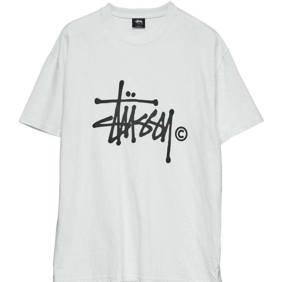 Men Stussy Tees | Stussy Solid Graffiti C Tee - White