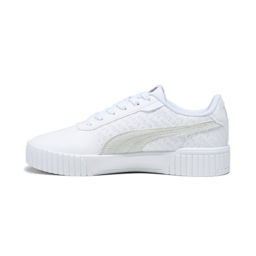 Women Puma Puma | Puma Womens Carina 2.0 Logobsession - White / Gold