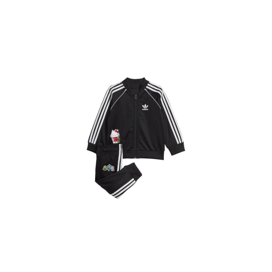 Kids Adidas Infants | Adidas Infants Hello Kitty Superstar Tracksuit Set - Black