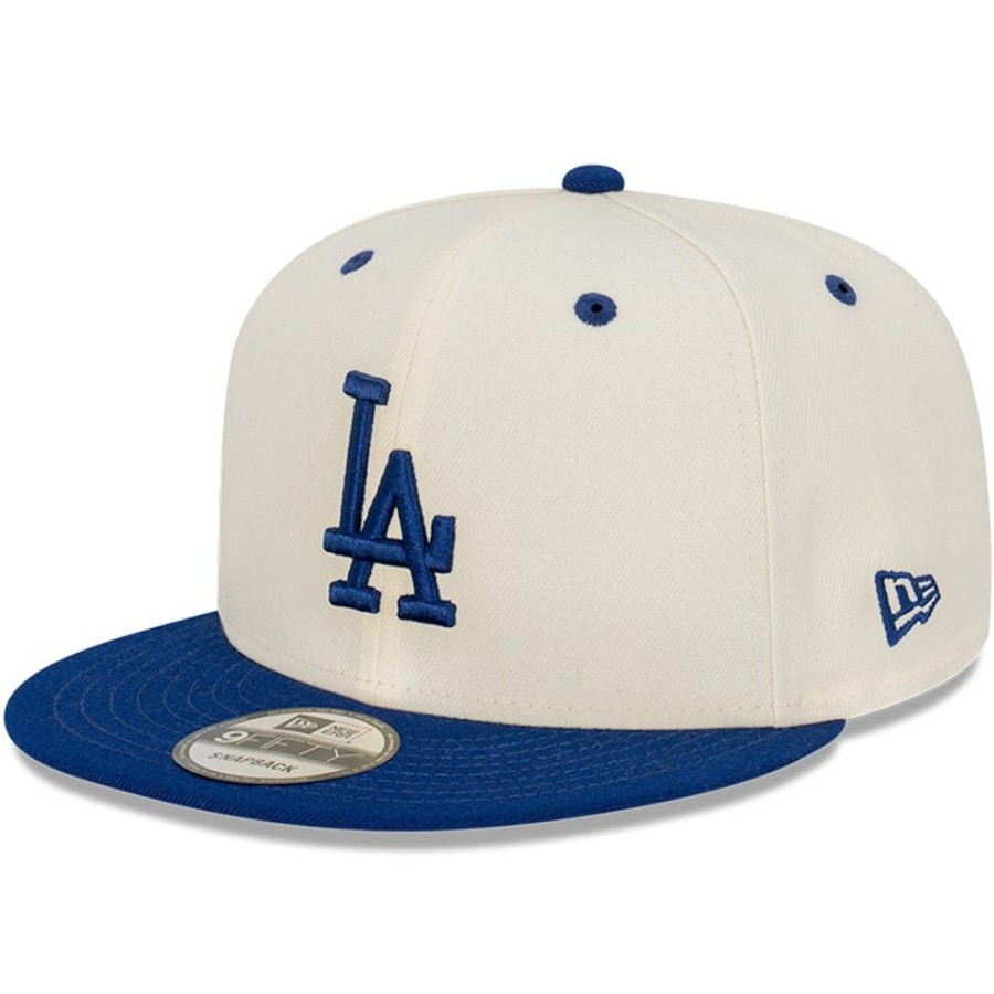 Men New Era Mlb Hats | New Era 9Fifty Snapback Los Angeles Dodgers - Chrome White / Dark Royal