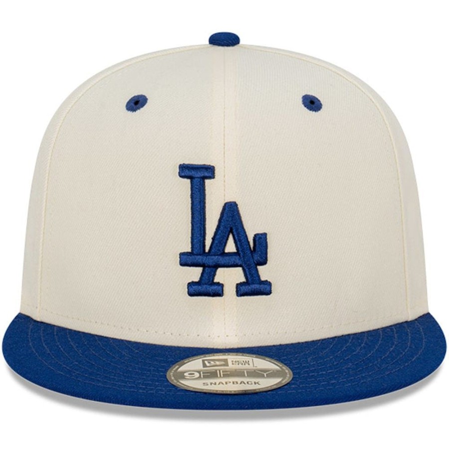 Men New Era Mlb Hats | New Era 9Fifty Snapback Los Angeles Dodgers - Chrome White / Dark Royal