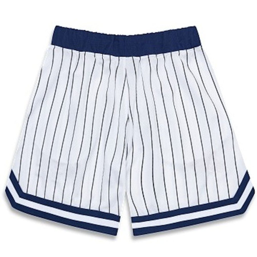 Men New Era Mlb Clothing | New Era Pinstripe Mesh Short Los Angeles Dodgers - White