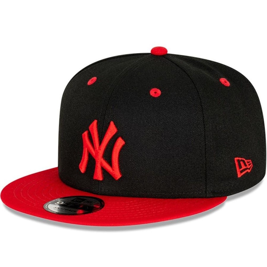 Men New Era Mlb Hats | New Era 9Fifty Snapback New York Yankees - Black / Scarlet