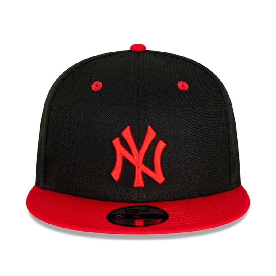 Men New Era Mlb Hats | New Era 9Fifty Snapback New York Yankees - Black / Scarlet