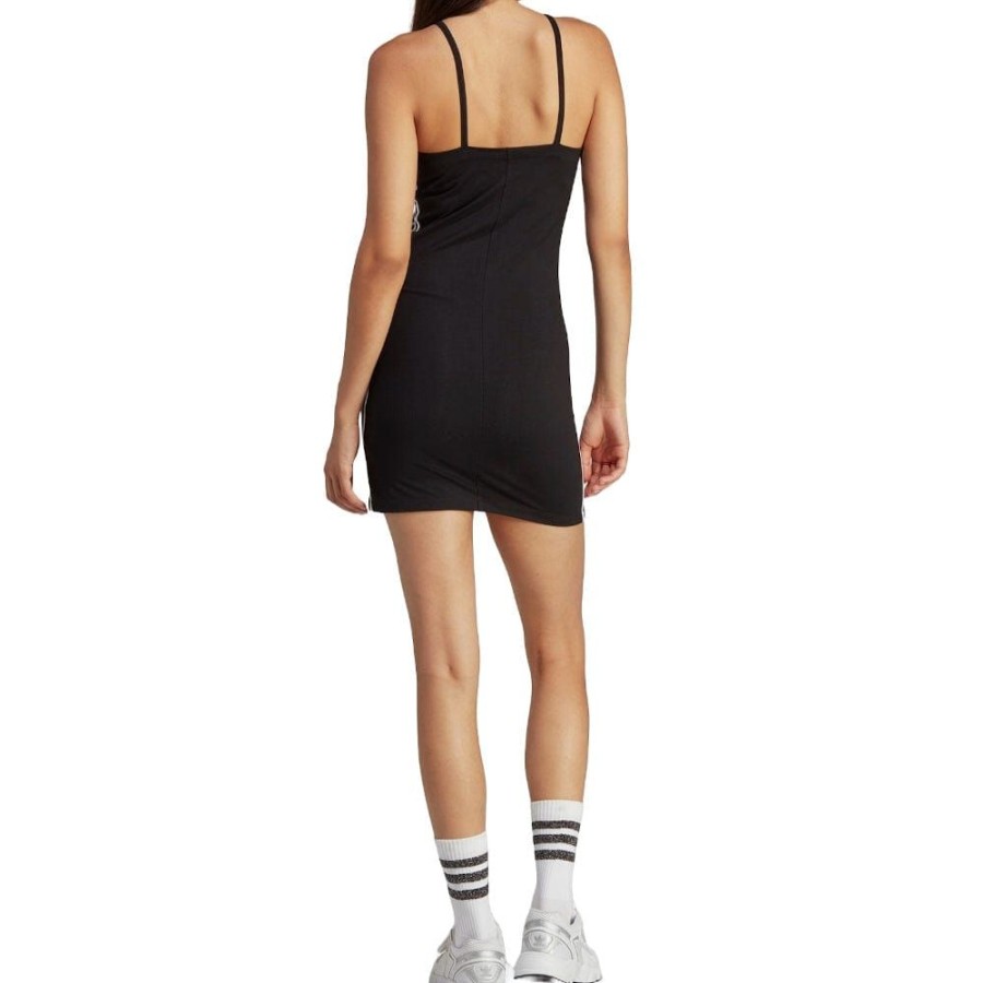 Women Adidas Tops | Adidas Womens Adicolor Classics Tight Summer Dress - Black