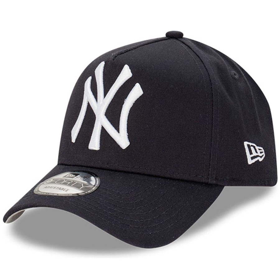 Men New Era Snapback | New Era 9Forty A-Frame Snapback Oversize Logo New York Yankees - Navy