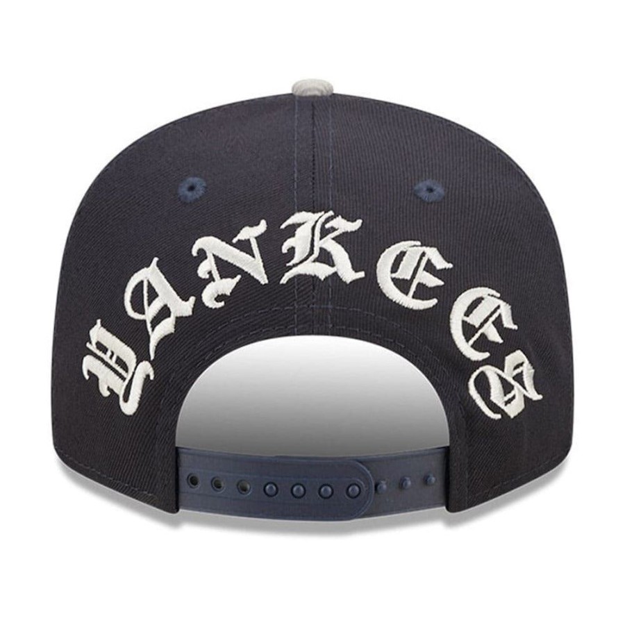 Men New Era Mlb Hats | New Era 9Fifty Black Letter Arch Snapback New York Yankees - Navy