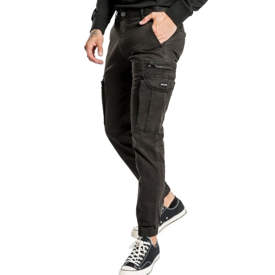 Men Henleys Plus Size | Henleys Eagle Pant - Black