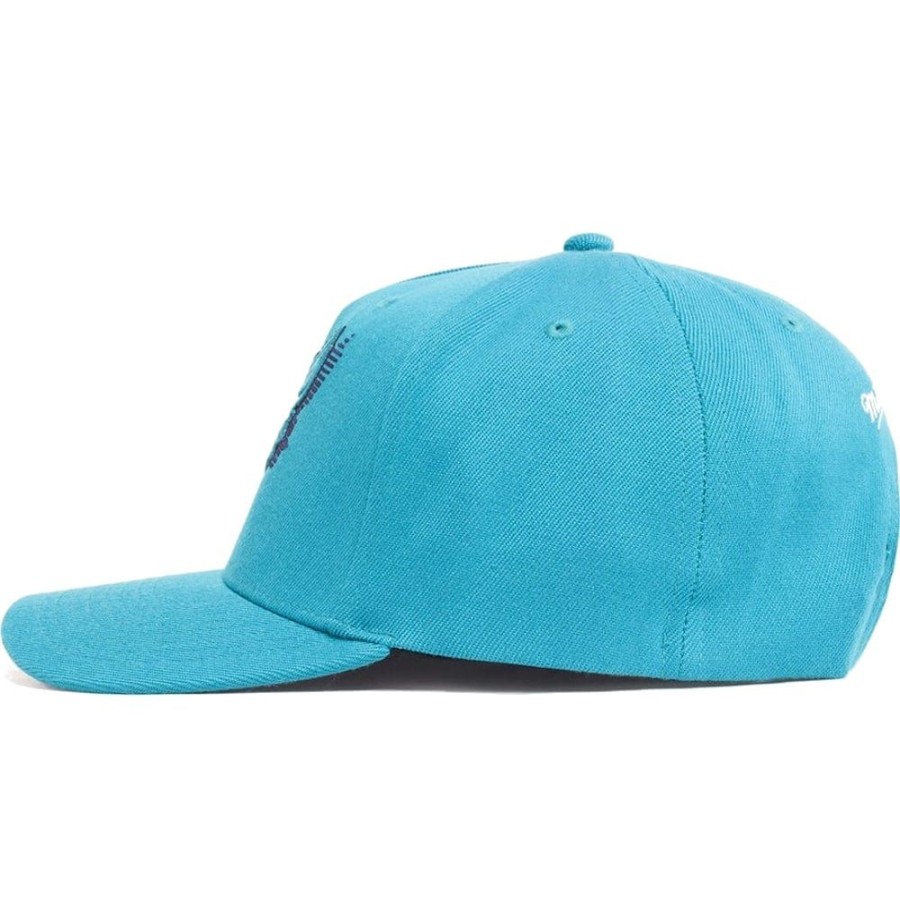 Men Mitchell u0026 Ness Nba Hats | Mitchell & Ness Tri Slice Classic Redline Snapback Charlotte Hornets - Teal