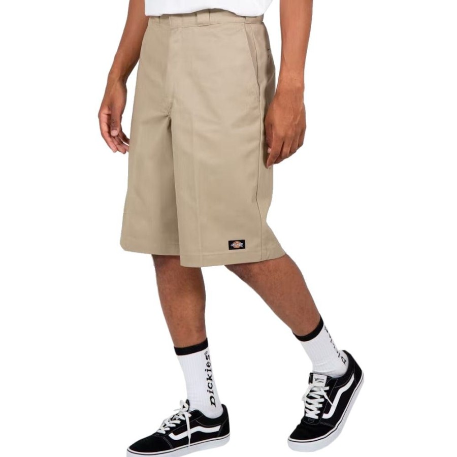 Men Dickies Shorts | Dickies 13 Inch Loose Fit Work Short - Khaki