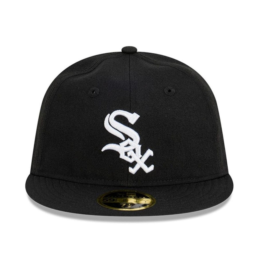 Men New Era Mlb Hats | New Era 59Fifty Retro Crown Anniversary Fitted Cap Chicago White Sox - Black