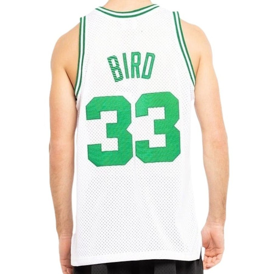 Men Mitchell u0026 Ness Jerseys | Mitchell & Ness Swingman Jersey Boston Celtics Larry Bird Home 85/86 - White