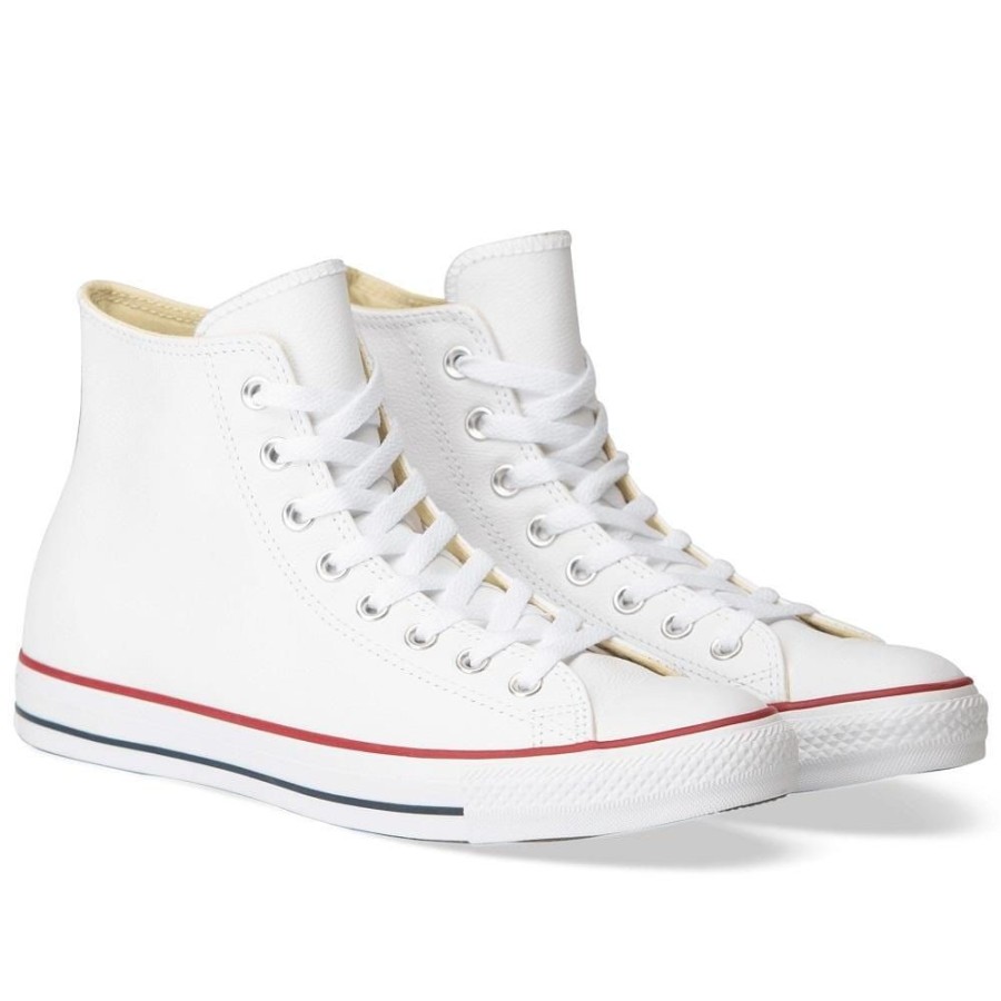 Men Converse Converse | Converse Chuck Taylor Hi Leather - White