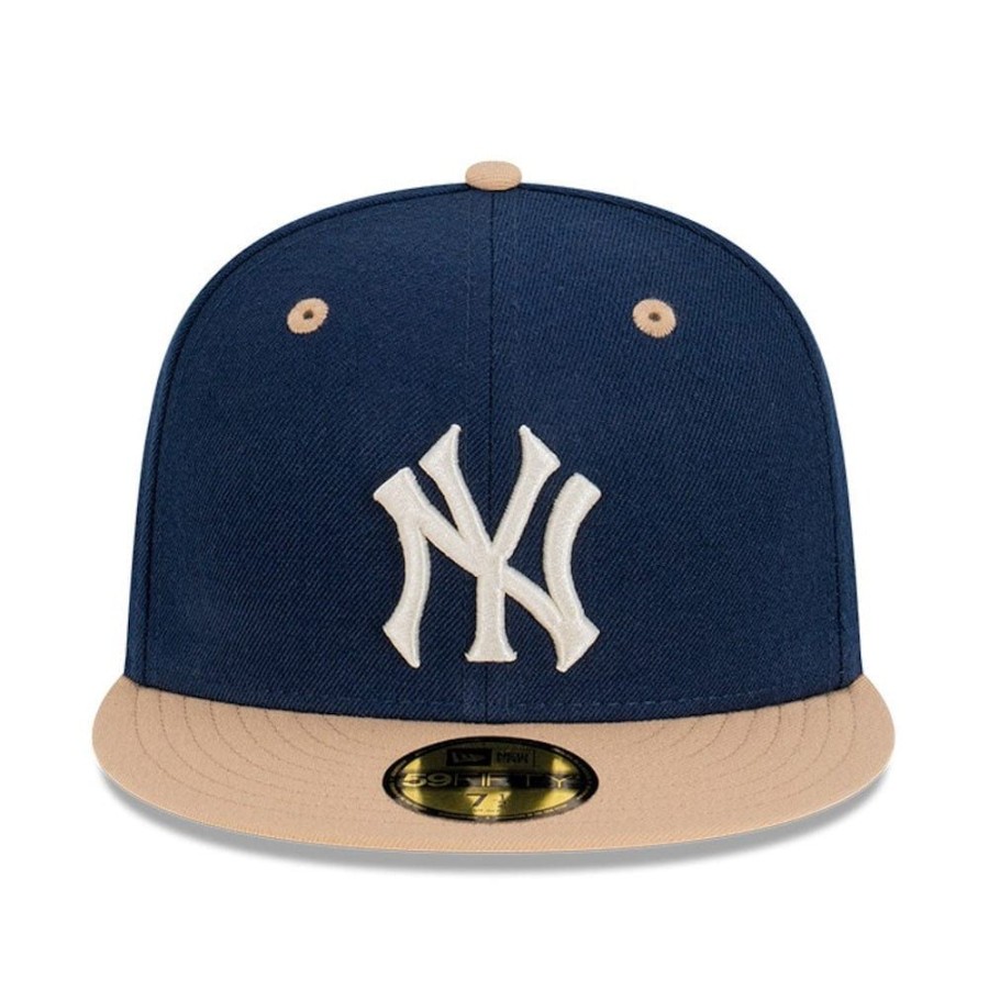 Men New Era Fitted | New Era 59Fifty Fitted Cap New York Yankees - Oceanside Blue / Khaki / Ivory