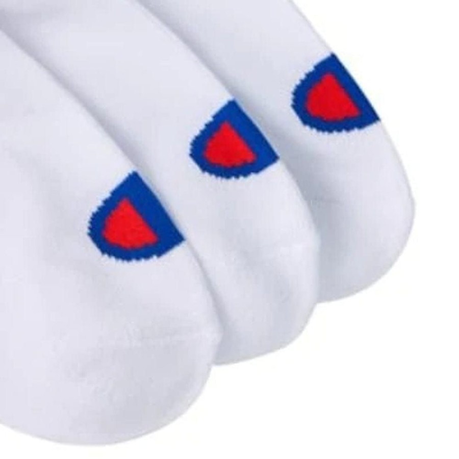 Men Champion Socks | Champion Sps Low Cut Sock 3 Pack - White