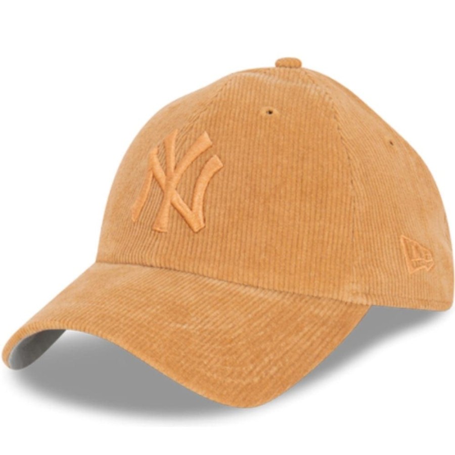 Men New Era Mlb Hats | New Era Casual Classic Corduroy Strapback New York Yankees - Tan