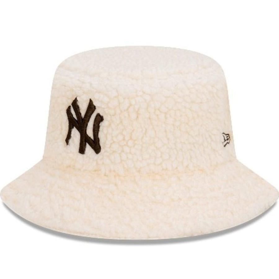 Men New Era Mlb Hats | New Era Teddy Bucket Hat New York Yankees - Cream