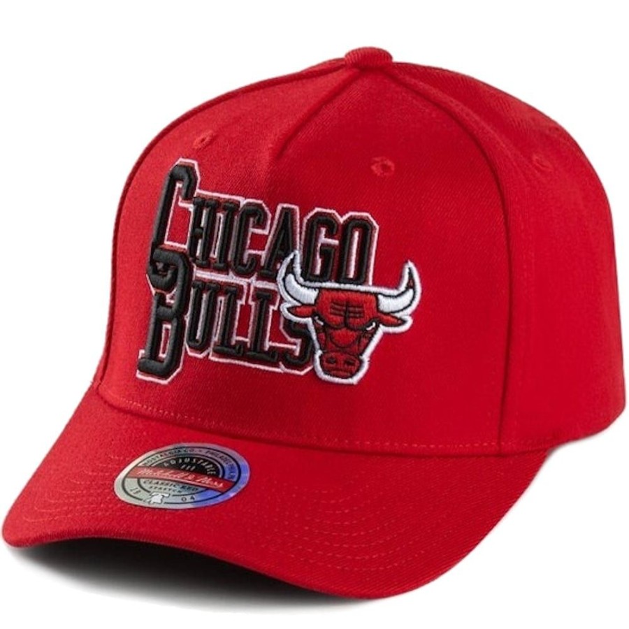 Men Mitchell u0026 Ness Nba Hats | Mitchell & Ness Interlocked Classic Red Snapback Chicago Bulls - Red