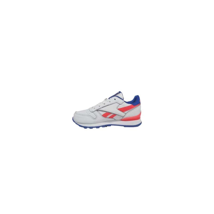 Kids Reebok Kids | Reebok Childrens Classic Leather Step N Flash - White / Cobalt / Cherry