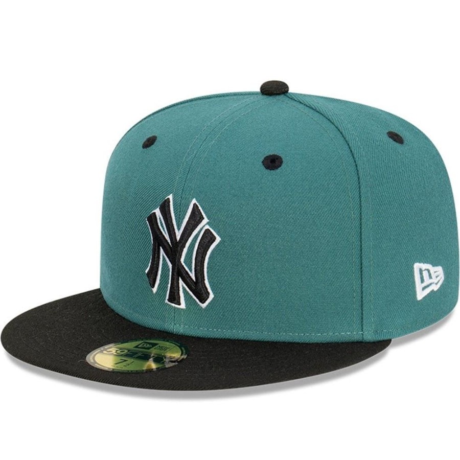 Men New Era Fitted | New Era 59Fifty Fitted Cap New York Yankees - Pine / Black