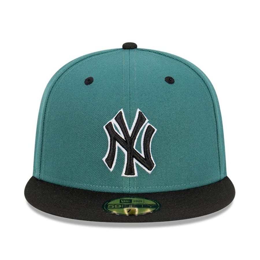 Men New Era Fitted | New Era 59Fifty Fitted Cap New York Yankees - Pine / Black