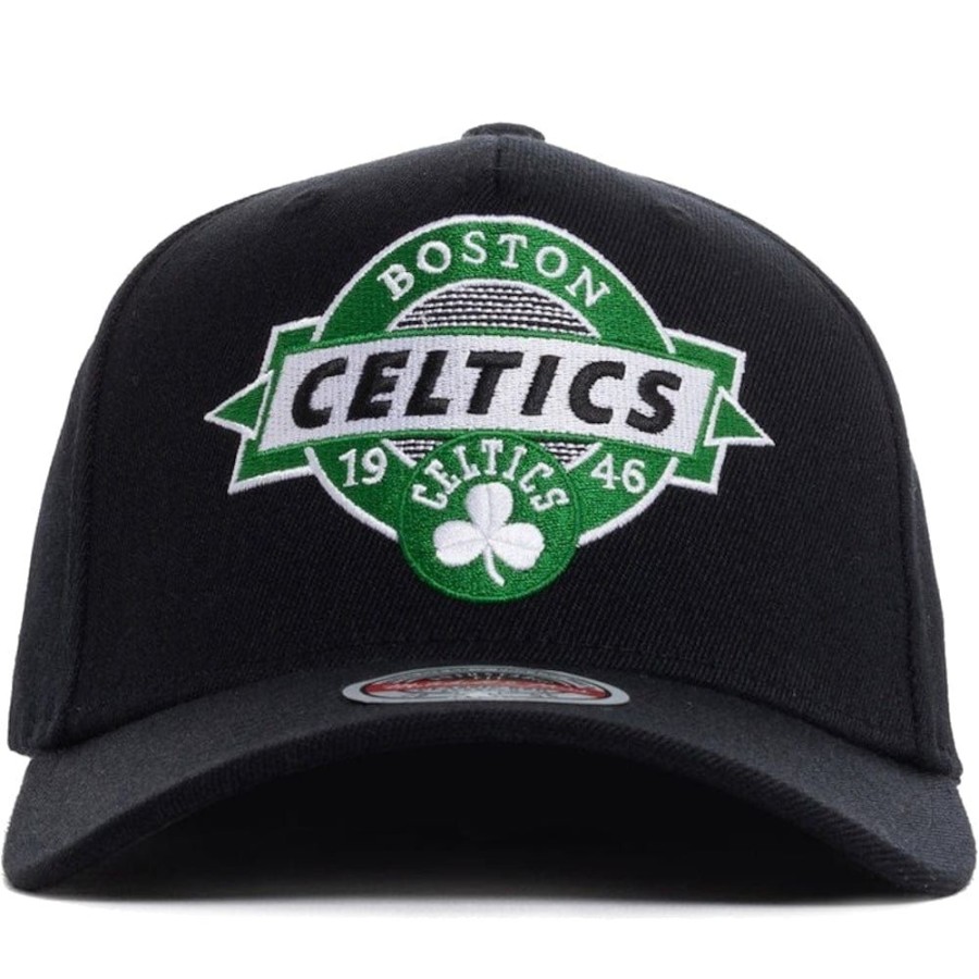 Men Mitchell u0026 Ness Nba Hats | Mitchell & Ness Point Guard Classic Red Snapback Boston Celtics - Black