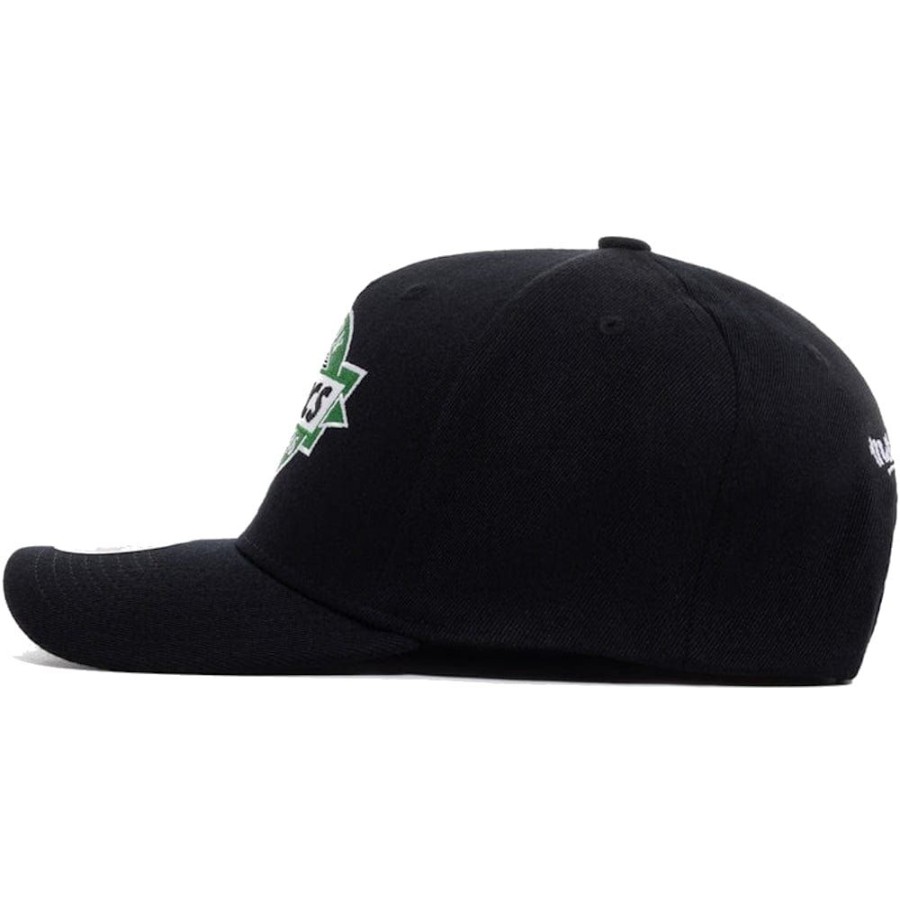 Men Mitchell u0026 Ness Nba Hats | Mitchell & Ness Point Guard Classic Red Snapback Boston Celtics - Black