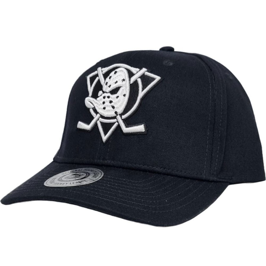 Men Majestic Athletic Snapback | Majestic Athletic Mono Logo Pro Crown Snapback Anaheim Ducks - Faded Black