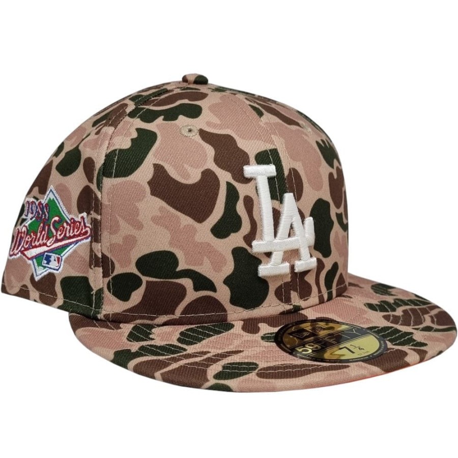 Men New Era Fitted | New Era 59Fifty World Series Fitted Cap Los Angeles Dodgers - Duck Camo