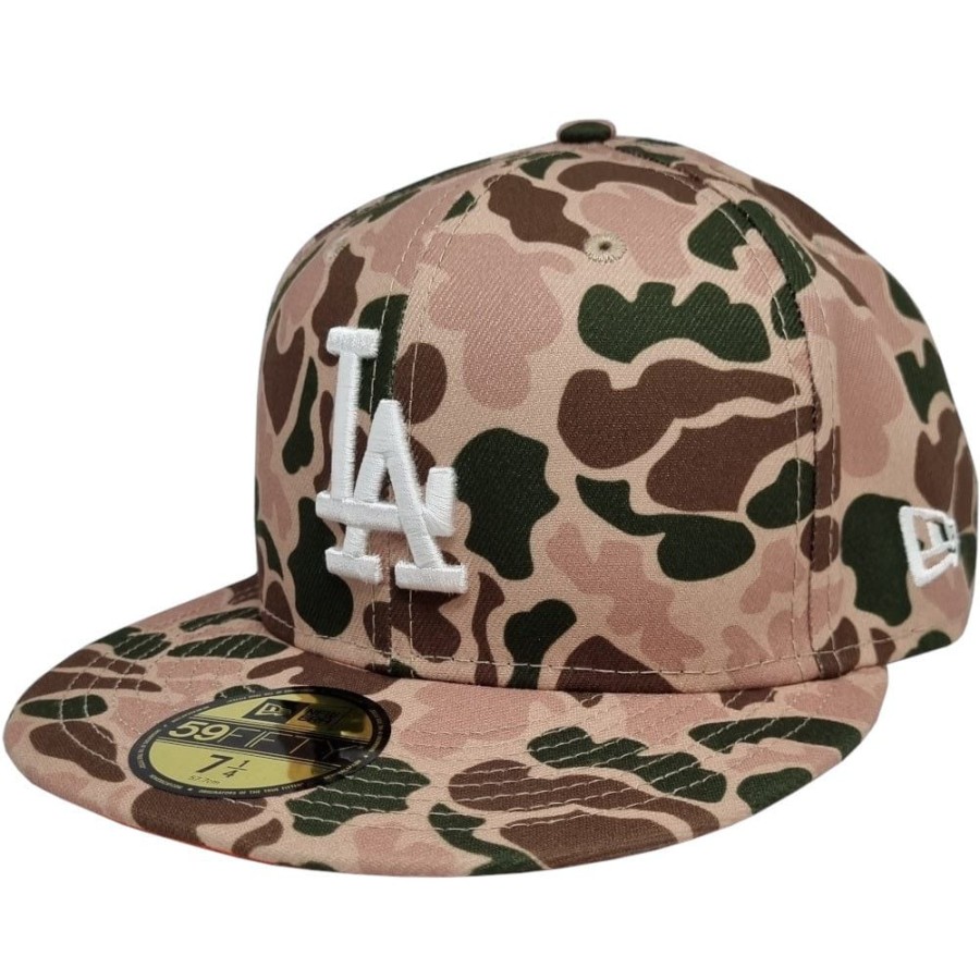 Men New Era Fitted | New Era 59Fifty World Series Fitted Cap Los Angeles Dodgers - Duck Camo