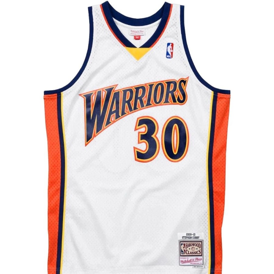 Men Mitchell u0026 Ness Nba Clothing | Mitchell & Ness Swingman Jersey Golden State Warriors Stephen Curry Home 09/10 - White