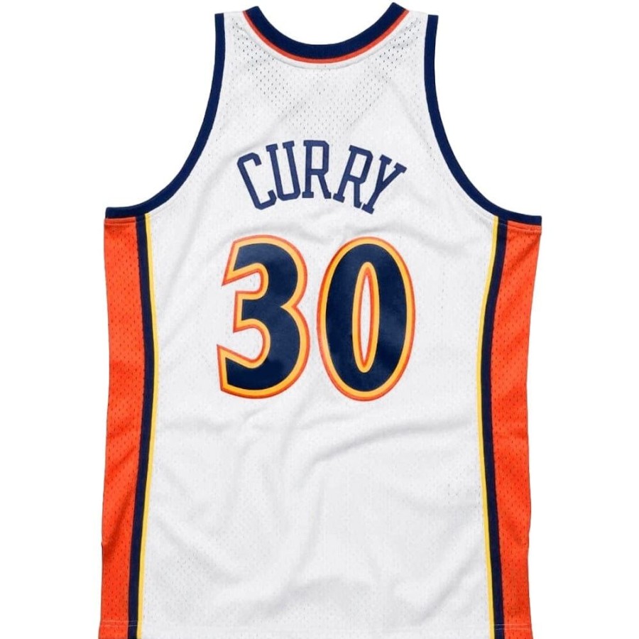 Men Mitchell u0026 Ness Nba Clothing | Mitchell & Ness Swingman Jersey Golden State Warriors Stephen Curry Home 09/10 - White