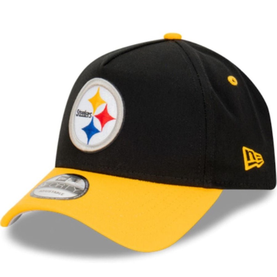 Men New Era Nfl Hats | New Era 9Forty A-Frame 2-Tone Snapback Pittsburgh Steelers - Black / Gold